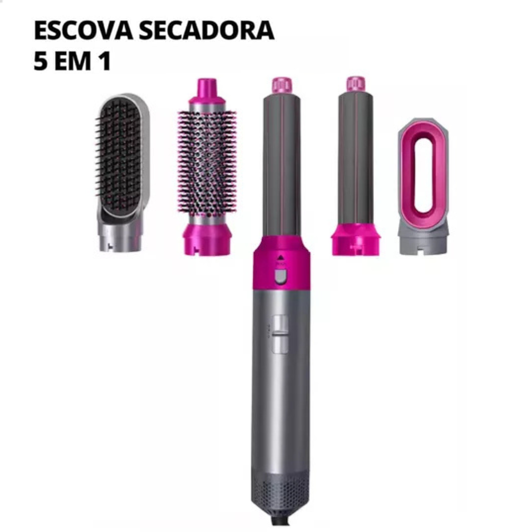 ThermaGlow - Escova Secadora de Cabelo 5 em 1 Multifuncional 110v