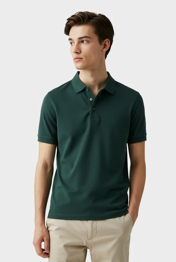 Vanguard Piquet Pima – Polo Premium de Algodão Pima com Elastano