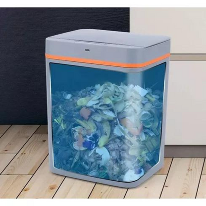 CINZA - Lixeira Automática 15L Sensor de Movimento