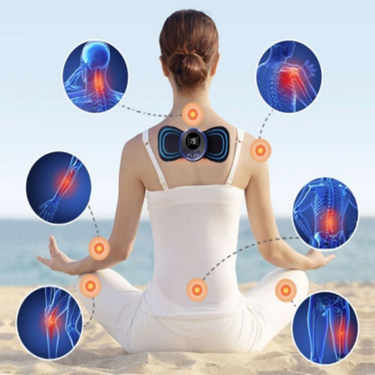 MINI MASSAGEADOR + Tapete Massageador Elétrico de brinde - para Dor nos Pés e Musculares
