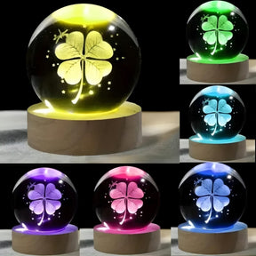 Lúminária de Mesa RGB ou Cor Quente Bola Cristal (Modelos Sortidos) - BM-F976B