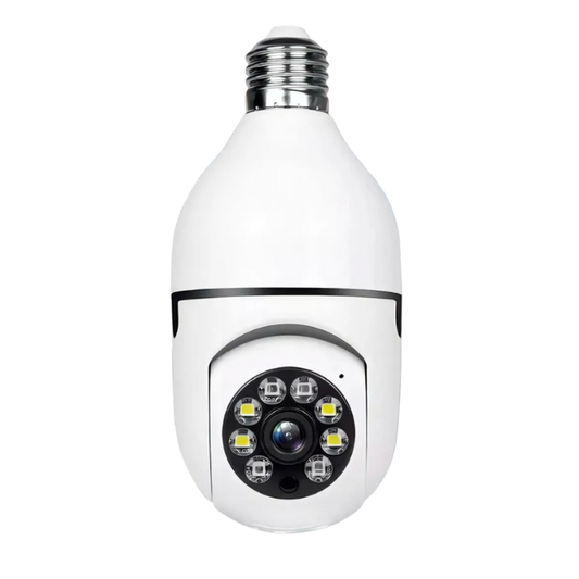 4 UNIDADES - Câmeras Lâmpadas de Segurança Vigilância IP Wi-Fi 360° Visão Noturna FullHD Bivolt