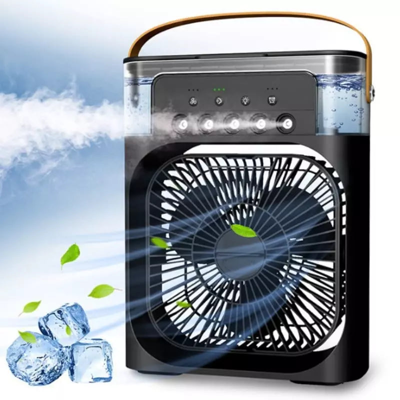 Mini Ventilador e Umidificador Portátil