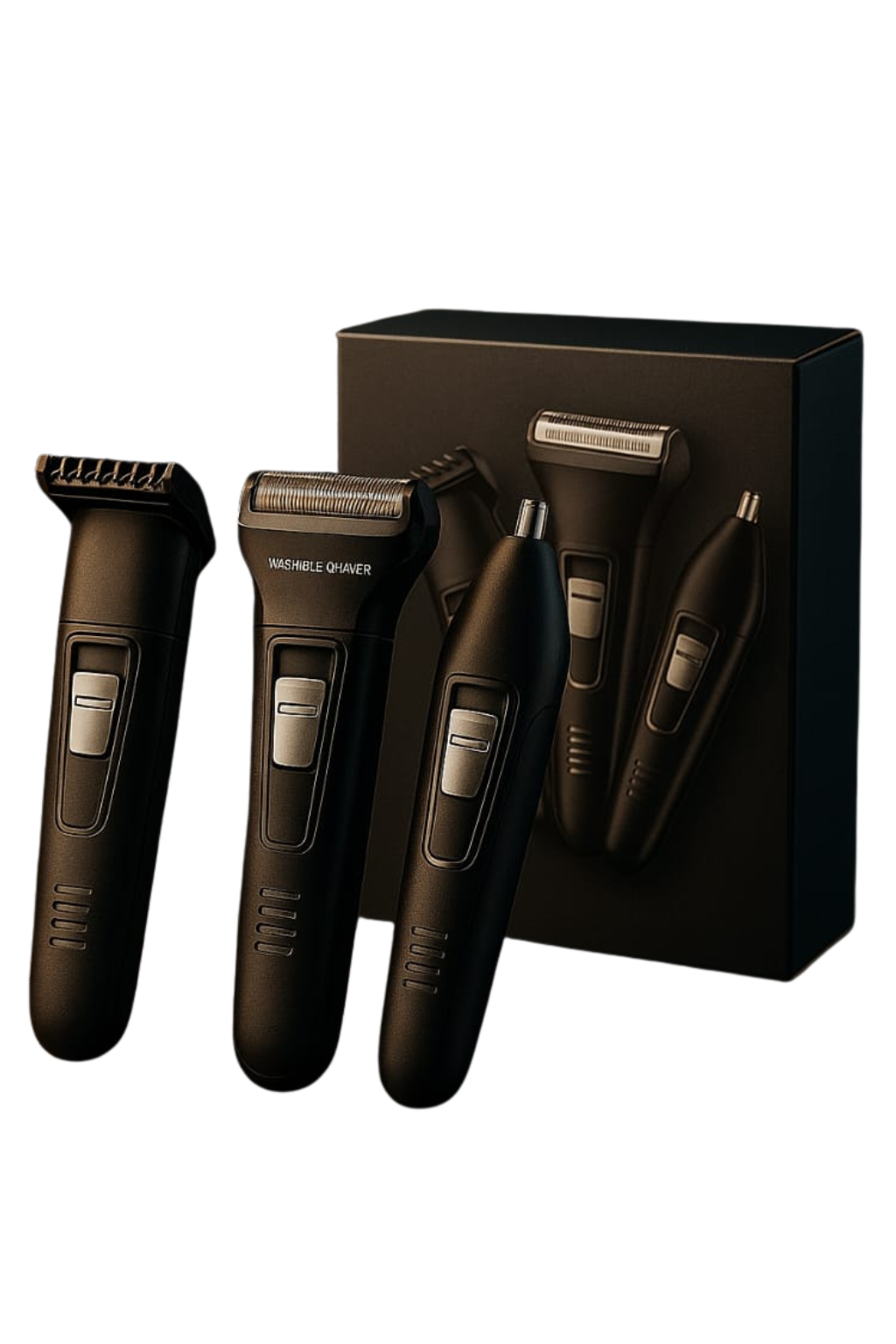 Aparador de Barba e Pelos Barbeador 3 em 1 Recarregável Bivolt KEMEI