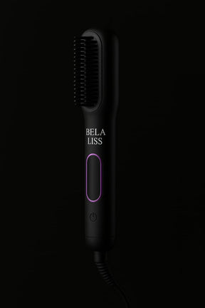 Escova Alisadora Elétrica Bivolt - Preta